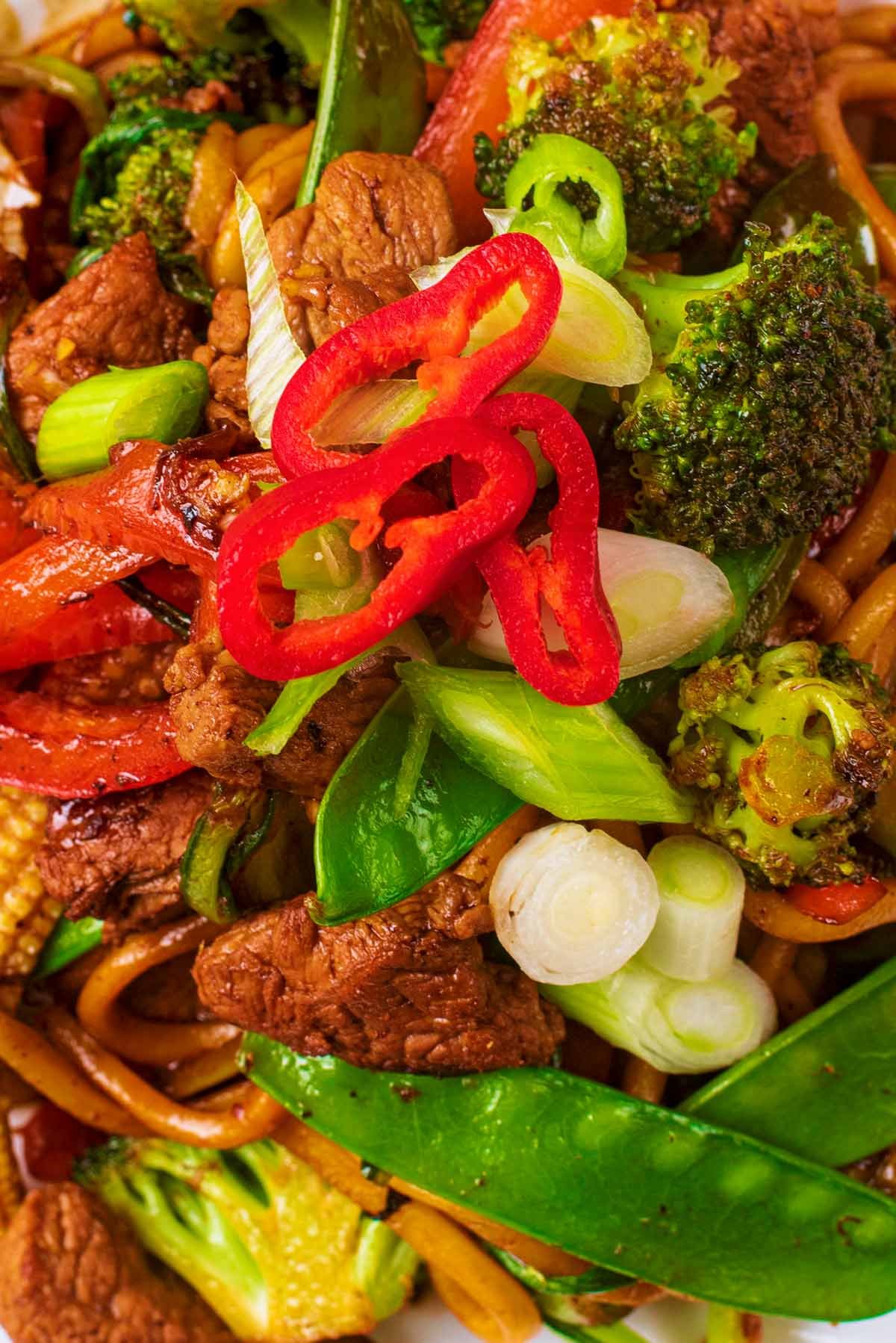 Lamb brocolli pepper masala